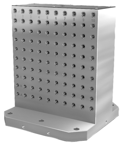 Escuadras de sujeción de fundición gris de doble cara con perforación de retícula Escuadras de sujeción de fundición gris de doble cara con perforación de retícula