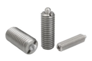 Spring plungers with hexagon socket and thrust pin, stainless steel Spring plungers with hexagon socket and thrust pin, stainless steel