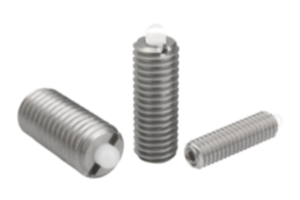 Piezas de presión con resorte hexágono interior y perno de presión de POM, acero inoxidable Piezas de presión con resorte hexágono interior y perno de presión de POM, acero inoxidable
