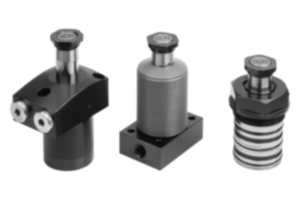 Grampo giratório hidráulico atuação dupla/única com retorno de mola Grampo giratório hidráulico atuação dupla/única com retorno de mola