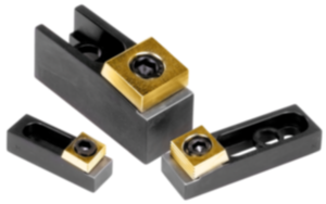 Tornillos excéntricos de sujeción con elemento de sujeción con soporte desplazable Tornillos excéntricos de sujeción con elemento de sujeción con soporte desplazable