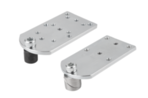 Pinos de guia em aço ou aço inoxidável com placa adaptadora Pinos de guia em aço ou aço inoxidável com placa adaptadora