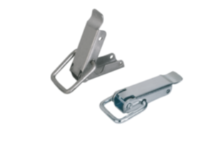 Cierres acodados de acero o acero inoxidable con brida de sujeción hasta 2000N, perforaciones atornilladas ocultas Cierres acodados de acero o acero inoxidable con brida de sujeción hasta 2000N, perforaciones atornilladas ocultas