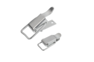 Cierres acodados de acero o acero inoxidable con brida de sujeción hasta 300N, perforaciones atornilladas ocultas Cierres acodados de acero o acero inoxidable con brida de sujeción hasta 300N, perforaciones atornilladas ocultas