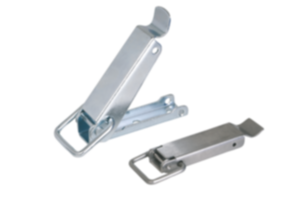 Cierres acodados de acero o acero inoxidable con brida de sujeción hasta 3000N, perforaciones atornilladas ocultas Cierres acodados de acero o acero inoxidable con brida de sujeción hasta 3000N, perforaciones atornilladas ocultas