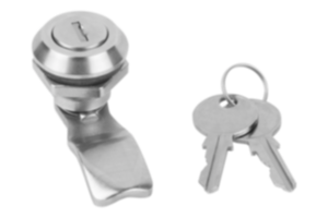 Fechos lingueta com trava, aço inoxidável 1.4401, diâmetro da carcaça 30 mm Fechos lingueta com trava, aço inoxidável 1.4401, diâmetro da carcaça 30 mm