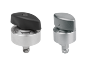 Travas rotativas de fixação (modelo on/off) em aço inoxidável com botão giratório em plástico ou aço inoxidável Travas rotativas de fixação (modelo on/off) em aço inoxidável com botão giratório em plástico ou aço inoxidável