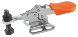 Dispositivos de sujeción mini horizontales con pie horizontal y husillo de presión fijo Dispositivos de sujeción mini horizontales con pie horizontal y husillo de presión fijo