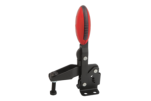 Dispositivos de sujeción rápida verticales con pie horizontal y husillo de presión ajustable Dispositivos de sujeción rápida verticales con pie horizontal y husillo de presión ajustable