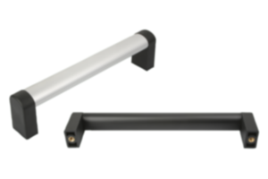 Empuñaduras de tubo de aluminio con punta de empuñadura de plástico Empuñaduras de tubo de aluminio con punta de empuñadura de plástico