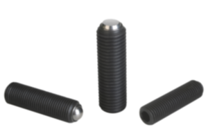 Posicionador com esfera, sem cabeça com rosca fina Posicionador com esfera, sem cabeça com rosca fina