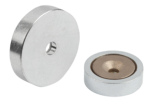 Ímãs com furo escareado (fixadores magnéticos planos) de SmCo Ímãs com furo escareado (fixadores magnéticos planos) de SmCo