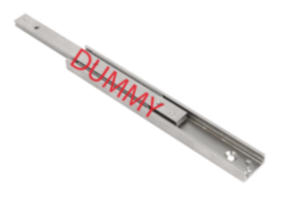 Guías telescópicas de acero inoxidable para montaje lateral, extensión parcial a ambos lados, capacidad de carga hasta 18 kg Guías telescópicas de acero inoxidable para montaje lateral, extensión parcial a ambos lados, capacidad de carga hasta 18 kg