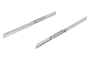 Carriles telescópicos de acero para montaje lateral, sobre extensión, capacidad de carga hasta 70 kg Carriles telescópicos de acero para montaje lateral, sobre extensión, capacidad de carga hasta 70 kg
