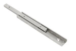 Carriles telescópicos de acero extensión parcial, capacidad de carga hasta 741 kg Carriles telescópicos de acero extensión parcial, capacidad de carga hasta 741 kg