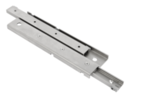 Carriles telescópicos de acero forma S, extensión completa, capacidad de carga hasta 459 kg Carriles telescópicos de acero forma S, extensión completa, capacidad de carga hasta 459 kg