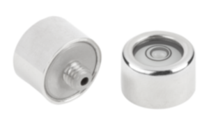 Níveis circulares olho de boi no modelo cilíndrico Níveis circulares olho de boi no modelo cilíndrico