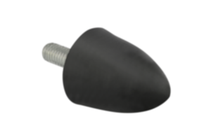 Batente amortecedor de borracha em aço, tipo KP em forma parabólica com rosca macho Batente amortecedor de borracha em aço, tipo KP em forma parabólica com rosca macho