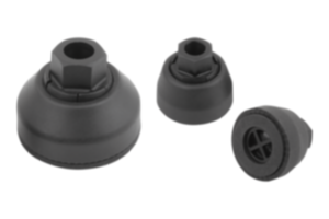 Base para pés niveladores articulados em plástico Base para pés niveladores articulados em plástico