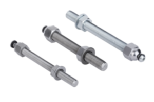 Levelling feet threaded spindles steel or stainless steel  Levelling feet threaded spindles steel or stainless steel