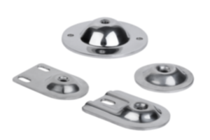 Levelling feet plates steel or stainless steel  Levelling feet plates steel or stainless steel