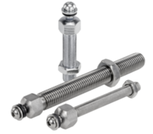 Levelling feet threaded spindles steel or stainless steel  Levelling feet threaded spindles steel or stainless steel