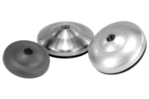 Levelling feet plates ECO die-cast zinc, stainless steel or plastic Levelling feet plates ECO die-cast zinc, stainless steel or plastic