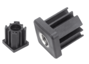 Tampões com rosca para tubos quadrados Tampões com rosca para tubos quadrados