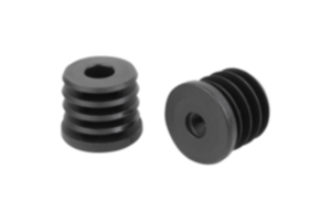 Tapones roscados de plástico para tubos redondos Tapones roscados de plástico para tubos redondos