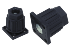 Sapatas para equipamentos com altura regulável Sapatas para equipamentos com altura regulável