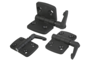 Dobradiças de plástico com alavanca de engate Dobradiças de plástico com alavanca de engate