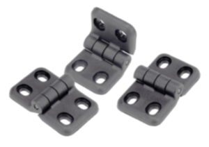 Hinges plastic, with elongated holes Hinges plastic, with elongated holes