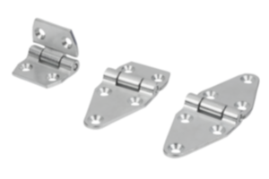 Bisagras de acero, sin mantenimiento Bisagras de acero, sin mantenimiento