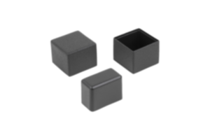 Tapas protectoras de plástico para tubos cuadrados Tapas protectoras de plástico para tubos cuadrados