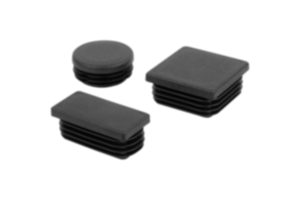 Tapones de plástico para tubos cuadrados y redondos Tapones de plástico para tubos cuadrados y redondos