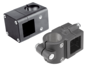 Abraçadeiras duplas cruzadas em alumínio, para unidades lineares Abraçadeiras duplas cruzadas em alumínio, para unidades lineares