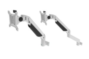 Suportes para monitores, alumínio, altura regulável, 4 ou 5 eixos Suportes para monitores, alumínio, altura regulável, 4 ou 5 eixos