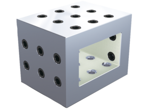 Tooling blocks, grey cast iron with grid holes Tooling blocks, grey cast iron with grid holes