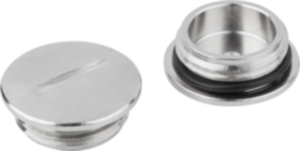 Screw plugs brass, round Screw plugs brass, round