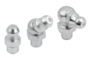 Bico dosador de lubrificação em forma de cone conforme DIN 71412 para encaixe por pressão Bico dosador de lubrificação em forma de cone conforme DIN 71412 para encaixe por pressão