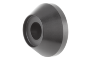 Arandelas finales de aluminio, forma cónica, para empuñaduras curvas redondas Arandelas finales de aluminio, forma cónica, para empuñaduras curvas redondas