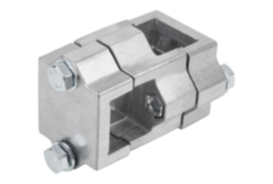 Tube clamps cross aluminium - inch Tube clamps cross aluminium - inch