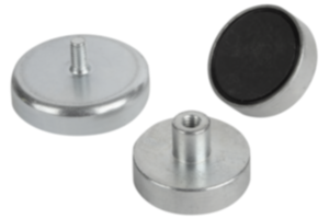 Ímãs com rosca (fixadores magnéticos planos) de ferrita dura Ímãs com rosca (fixadores magnéticos planos) de ferrita dura