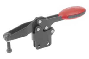 Dispositivos de sujeción rápida horizontales con pie vertical y husillo de presión ajustable Dispositivos de sujeción rápida horizontales con pie vertical y husillo de presión ajustable