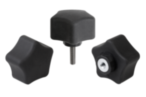 Manípulos de cinco pontas ergonômicos Manípulos de cinco pontas ergonômicos