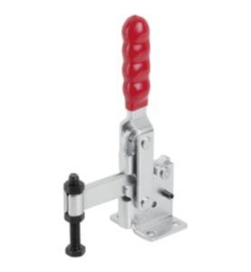 Dispositivos de sujeción rápida verticales con pie horizontal y husillo de presión fijo Dispositivos de sujeción rápida verticales con pie horizontal y husillo de presión fijo