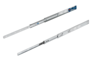 Extensiones completas de carriles telescópicos de acero para montaje lateral, capacidad de carga hasta 35 kg Extensiones completas de carriles telescópicos de acero para montaje lateral, capacidad de carga hasta 35 kg