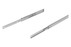 Carriles telescópicos de acero para montaje lateral, extensión parcial, capacidad de carga hasta 65 kg