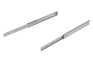 Carriles telescópicos de acero inoxidable para montaje lateral, extensión parcial, capacidad de carga hasta 65 kg