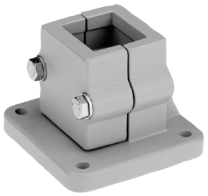 Conectores para tubo, pies aluminio